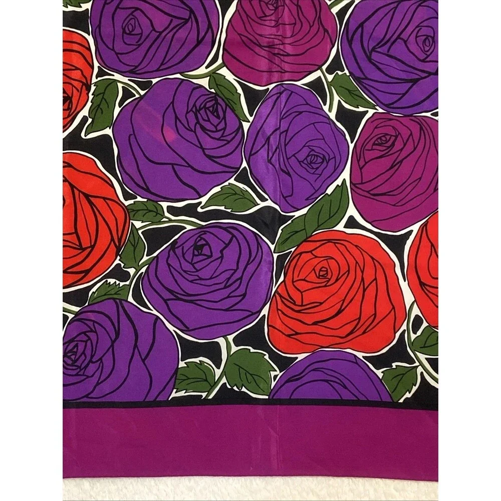Vintage Christian Dior Square Silk Scarf 34